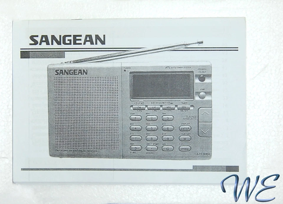 Sangean ATS-606A/ATS-606 英语操作手册 — 第 1/1 张图片