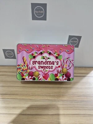 Personalised Sweet Treat Tin chocolate sweets storage gift GRANDMA NAN ANY NAME - Image 1 of 4