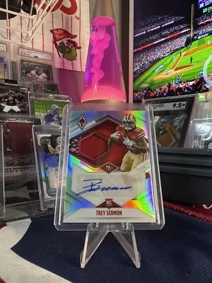 2021 Panini Phoenix Football Trey Sermon RPA /299  - Image 1 of 2