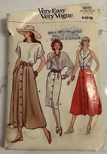 Very Easy Very Vogue Sewing Pattern 9946 from 1987 - Picture 1 of 2