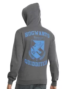 Harry Potter Ravenclaw Quidditch Crest Gris Sudadera con Capucha Sudadera con Capucha Para Hombre Pequeña - Imagen 1 de 2