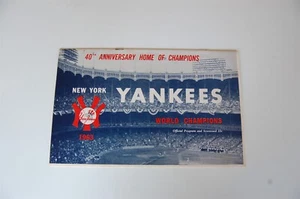 1963 Los Angeles Angels - New York Yankees Baseball Program - Picture 1 of 3