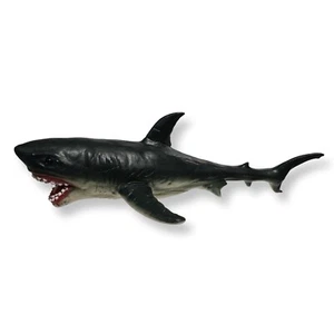 Rare Vintage New Canna Education 11” Great White Shark Soft Rubber Realistic Toy - Picture 1 of 10