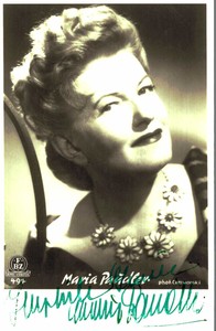 Maria Paudler Original Signature Outer Fbz- Card No. 1298 D