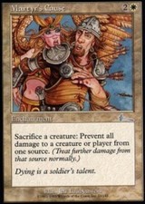 MTG magic cards 1x x1 Light Play, English Martyr's Cause Urza's Legacy