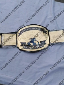 New" FANTASY FOOTBALL Leather Championship 2mm Belt (Replica) - Picture 1 of 12