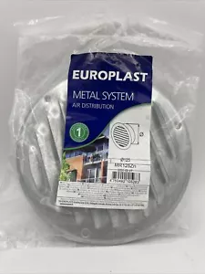 Europlast 6.5” (165mm) Metal Air Vent Cover w/Insect Screen, Zinc Exterior - Picture 1 of 3