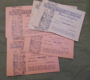 #D4. FIVE SUN HERALD NEWSPAPER JUNIOR HONOUR CERTIFICATES - Picture 1 of 6