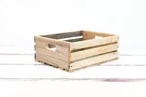 Dekorative Lamellenseite Holzkiste Handarbeit mit antikem Scheunenholz und Drehbank - Bild 1 von 6
