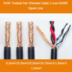 RVSP Twisted Pair Shielded Cable 2-core RS485 Signal Line 0.2/0.5/0.75/1/1.5mm² - Picture 1 of 10