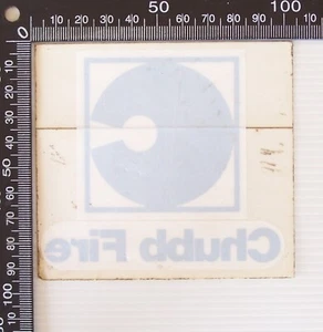 VINTAGE CHUBB FIRE SECURITY COMPANY BUSINESS ADVERTISING PROMO STICKER - Picture 1 of 1