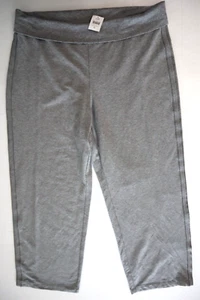 Pure Jill Women Sz XL Dark Gray Heather Fold Down Waist Cotton Modal Blend Pants - Picture 1 of 9