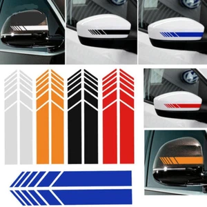 Car Accessories Rearview Mirror Carbon Fiber 5D Sticker Vinyl Stripe Decal Pair - Picture 1 of 18
