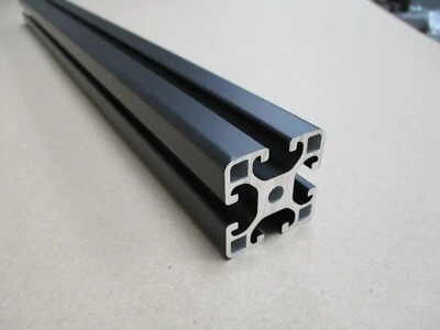4040 Aluminium Profile Item Compatible with a 8mm T-slot Black Anodised - Image 1 of 4