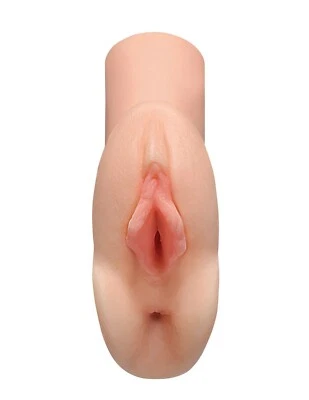 PDX Perfect Pussy Double Stroker Beige - Realistic Anal & Pussy Masturbator - Image 1 of 4