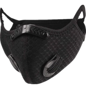 Reusable Washable Anti Pollution Face Mask PM2.5 One/Two Air Vent With Filter UK - Picture 1 of 4