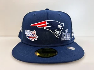 Gorra ajustada New England Patriots Historic Champs 59FIFTY azul marino talla 7 3/8 - Imagen 1 de 11