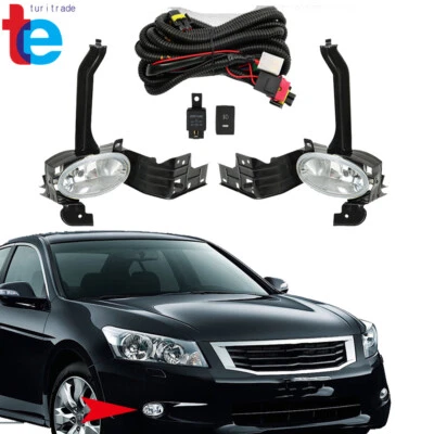 Driving Fog Lights Lamps For 2008 2009 2010 Honda Accord Sedan Driver&Passenger - Изображение 1 из 4