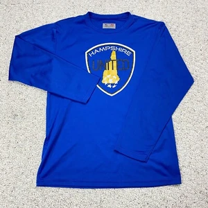 A4 Boys Active Top sz XL Light Blue Long Sleeve Crew Neck Hampshire United  - Picture 1 of 11