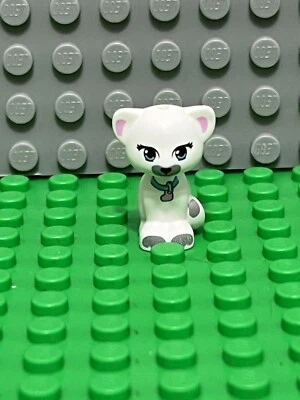Lego Minifigure Animal Land Cat White Jewel Friends - Image 1 of 3