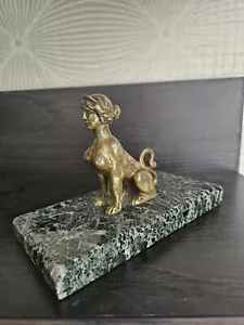 RR SELTENE antike Vintage Bronze Sphinx Figur - Bild 1 von 13