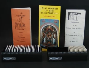 Grotto Of The Redemption Vintage Slides Two Sets w/paperwork West Bend Iowa  - Picture 1 of 9