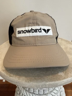 Sombrero ajustable Snowbird Ski Resort Utah 6 paneles parche tostado/negro  Foto 1 de 4