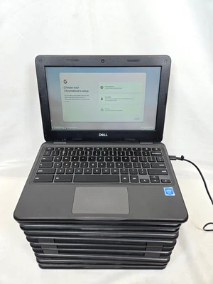 Lote de 10 Dell Chromebook 3100 11.6" intel celeron 4GB RAM 16GB eMMC *LEER* Foto 1 de 4