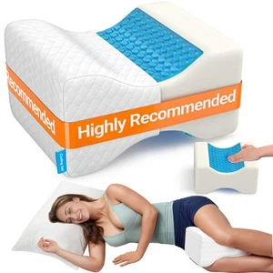 CloudBliss Knee Pillow for Side Sleepers - Cooling Leg Pillow for Side Sleepi... - Picture 1 of 7