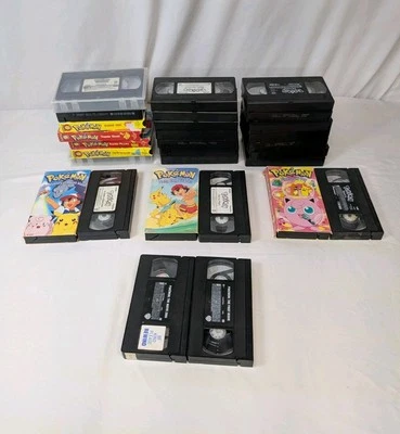 HUGE LOT Pokémon 1998 VHS Collection 29 Tapes Vintage Nintendo Pioneer Viz - Image 1 of 4