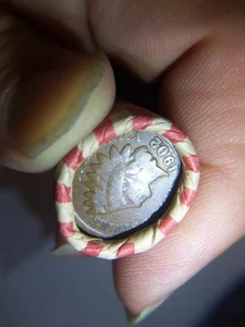 INDIAN HEAD & WHEAT PENNY ROLL WITH A 1902 INDIAN HEAD PENNY SHOW - Bild 1 von 3