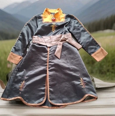 Disney Anna Frozen 2 Deluxe Girls Costume 5-6 (Dress Only) Dress Up Halloween - Image 1 of 4