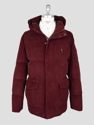 NEW ISAIA BURGUNDY COTTON CASHMERE VELVET COAT US 42 - EU 52 ICZ6 - Image 1 of 4