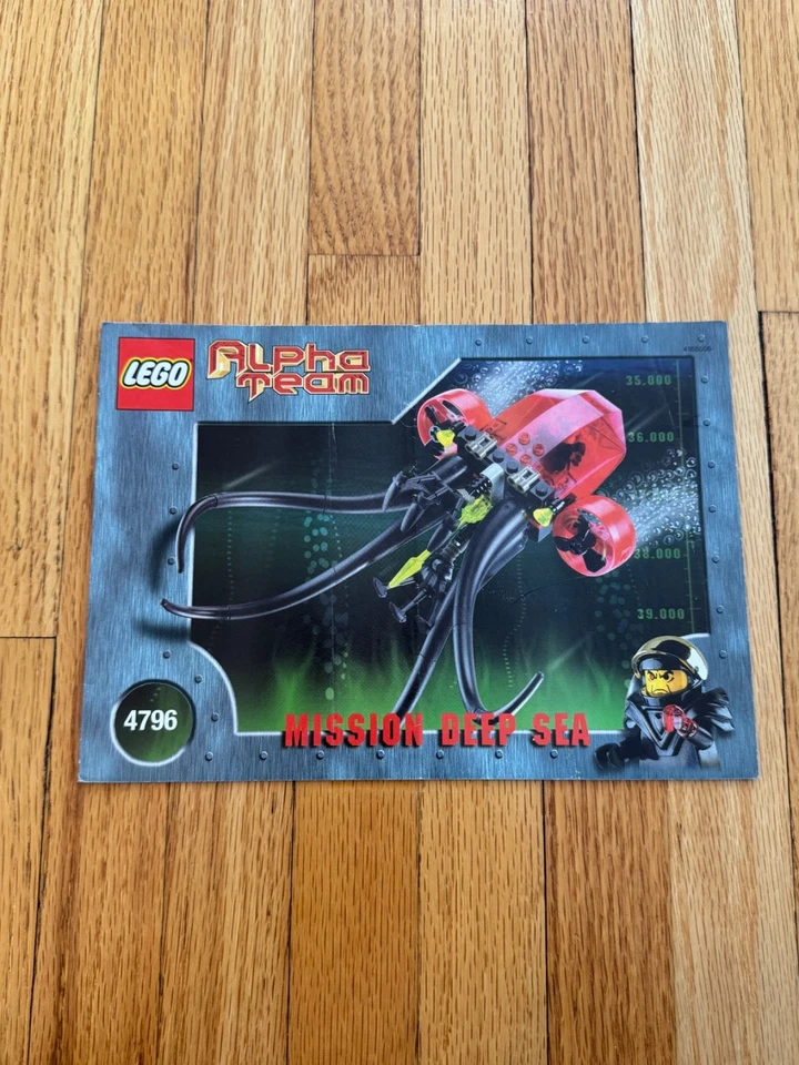 Lego Alpha Team Ogel Mutant Squid (4796) Instruction Booklet Only - Image 1 of 1