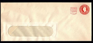 #U537 Washington Revalued Stamped Window Envelope wmk 43 (Size 23 Die 1) - MInt - Picture 1 of 2