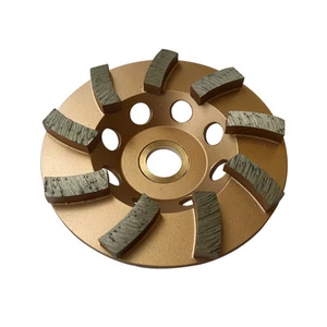 Ruedas de taza de molienda de concreto de 4"" 9 diamantes abrasivo seg 7/8""-5/8"" eje - Imagen 1 de 3