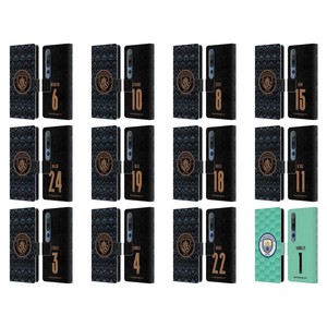 MAN CITY FC 2020/21 WOMEN'S AWAY KIT GROUP 1 LEATHER BOOK CASE FOR XIAOMI PHONES