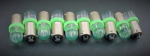 10 Chrys Dodge Jeep Plym Green LEDs Instrument Panel 1815 Light Bulbs Domes 1895 - Picture 1 of 4
