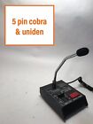 5 Pin Cobra/Uniden Galaxy Echo Master POWER BASE MICROPHONE CB HAM ROGER B MIC
