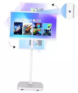 Inch Portable Touchscreen Monitor | Rolling Monitor on Wheels | 1080p 27 - Picture 1 of 7