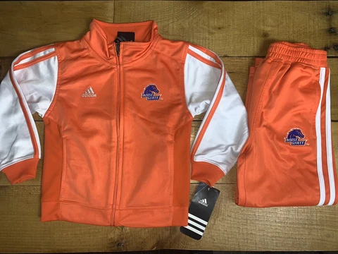 Adidas Boise State Broncos Orange 2-Piece Jacket/Pants Infant Outfit Set NWT 4T Cover
