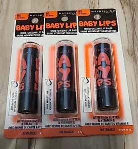 3x Maybelline balsamo per labbra idratante labbra bambino 85 Oh! Arancione! - Foto 1 di 1