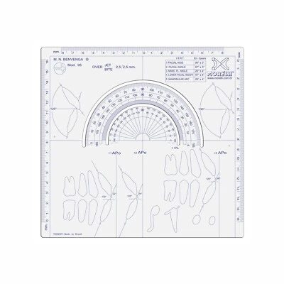 ODU DENTAL ORTHODONTIC Cephalometric Ruler 7501020 Orthodentalusa Cop USA seller