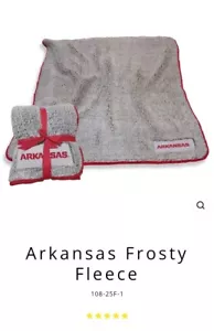 Logobrands - Arkansas Razorbacks 62 Zoll x 50 Zoll Super Plüsch Fleece Überwurf Decke weich - Bild 1 von 10