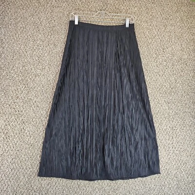 Alfani Skirt Womens Small ( 28 ) Elastic Waist Pleated Black NEW - Image 1 of 4