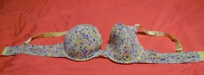 Sujetador con aros flor amarillo talla 44C Foto 1 de 2