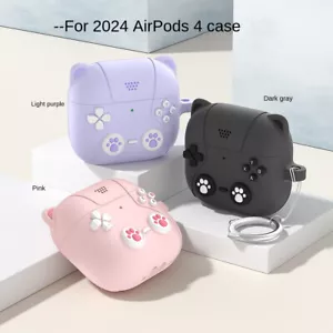 Silicone Earphone Case For Apple Airpods 4 3D Cute Shockproof Protective Cover - Picture 1 of 14
