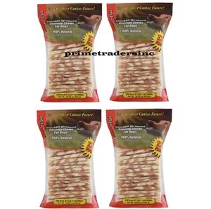 4 Pack - Canine Chews Chicken-Wrapped Rawhide Chews for Dogs 125 ct. - Picture 1 of 9