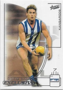 2002 Select Exclusive Base Card (176) Adam SIMPSON Kangaroos - Picture 1 of 1