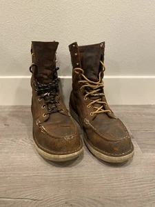Danner Bull Run 8” Tobacco Moc Toe Made In The USA All Leather Work Boots - Picture 1 of 10